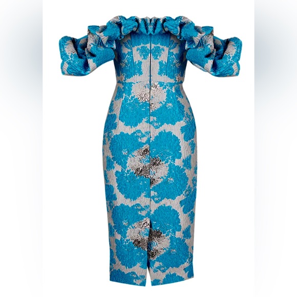 Mint Condition Blue Midi elayathelable Dress - Picture 4 of 5